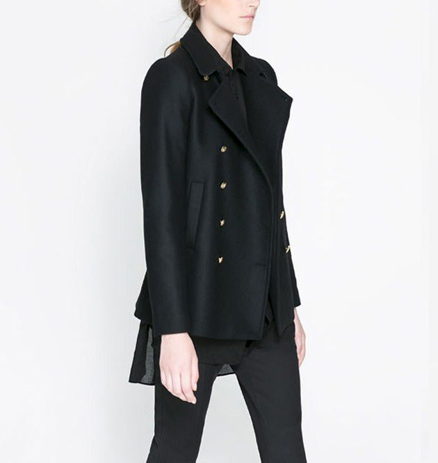 COAT WITH METALLIC BUTTON - product image