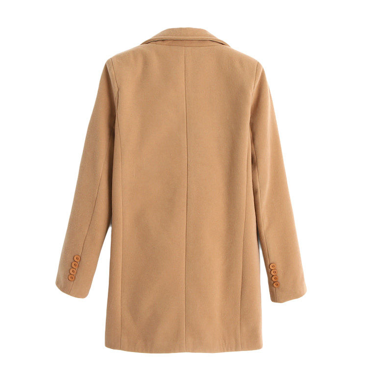 LAPEL KHAKI COAT - product image