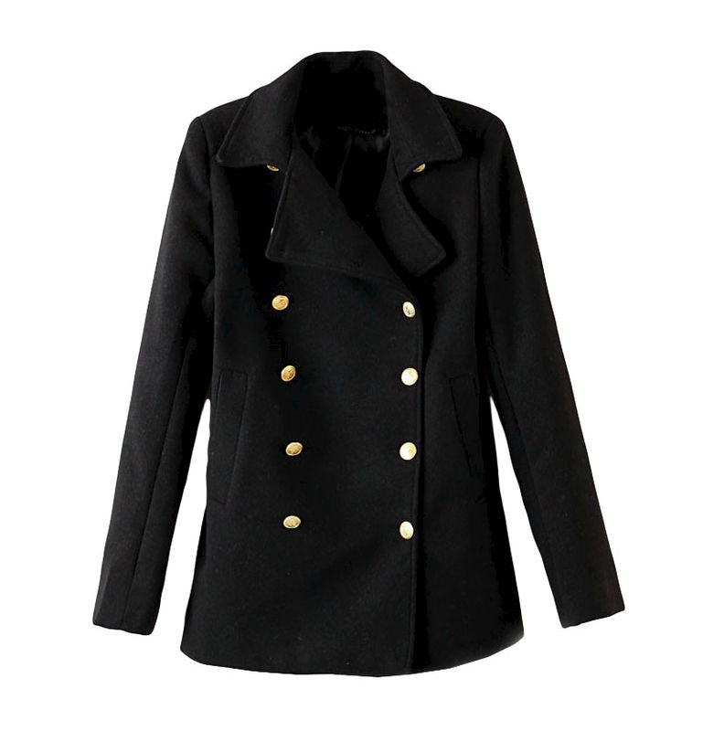 COAT WITH METALLIC BUTTON - product image