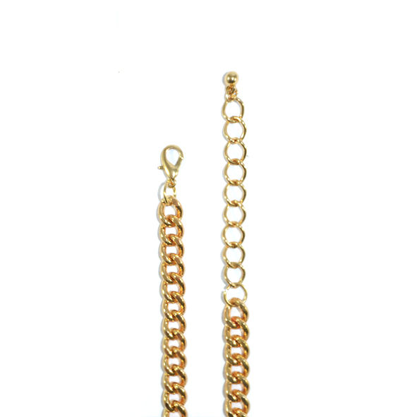 CHUNKY CHAIN WITH CRYSTAL NECKLACE - product image