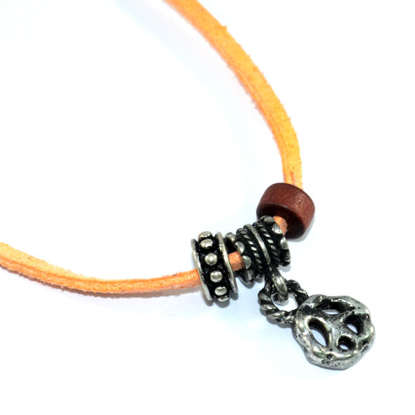 VINTAGE IRREGULAR PEACE CHARM BRACELET - product image