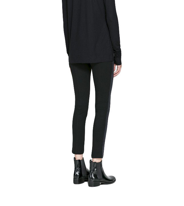 LEATHER LOOK PANEL LEGGINGS - product image