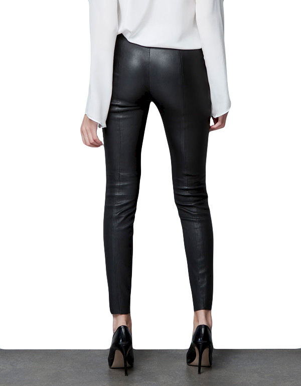 LEATHER LOOK TROUSERS - product image