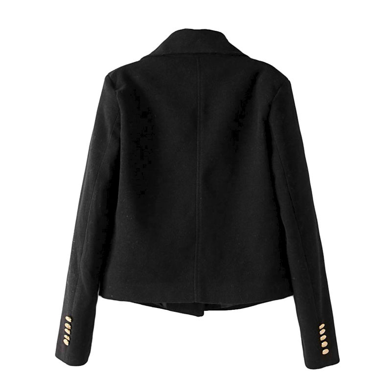 SHORT COAT WITH LARGE COLLAR - product image