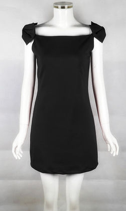 OFF SHOULDER BOW DRESS - product image