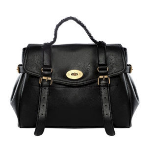 DOUBLE BUCKLE AND LOCK SATCHEL BAG - product image