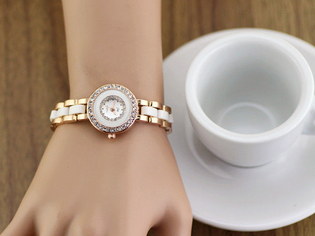 GOLD WITH WHITE TONE WATCH - product image