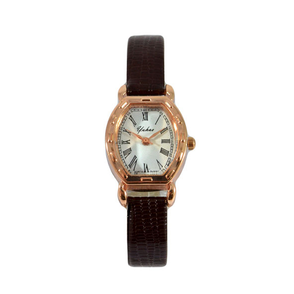 VINTAGE STYLE LEATHER LOOK STRAP WATCH - product image