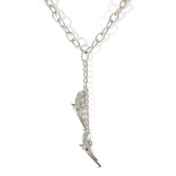 GUN WITH CRYSTALS NECKLACE - product image