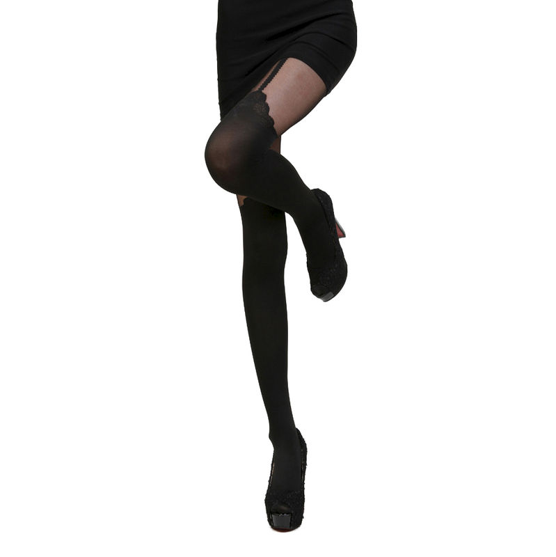 ROSE OVER THE KNEE TIGHTS - product image