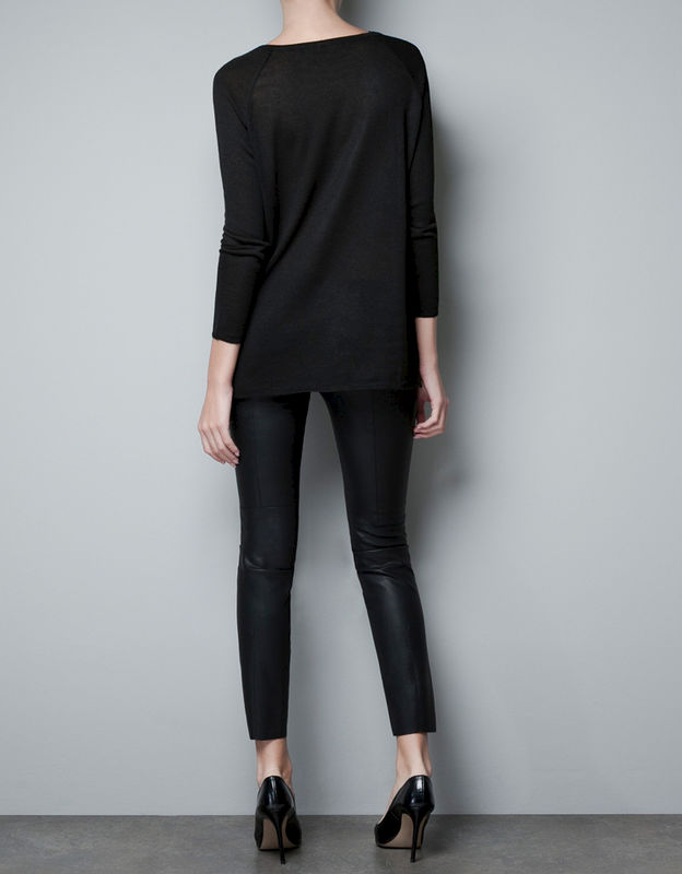 FAUX LEATHER FRONT TOP - product image