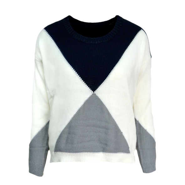 BLOCK COLOUR KNITTED JUMPER - product image