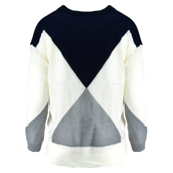 BLOCK COLOUR KNITTED JUMPER - product image