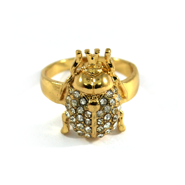 CRYSTAL BEETLE RING - product image