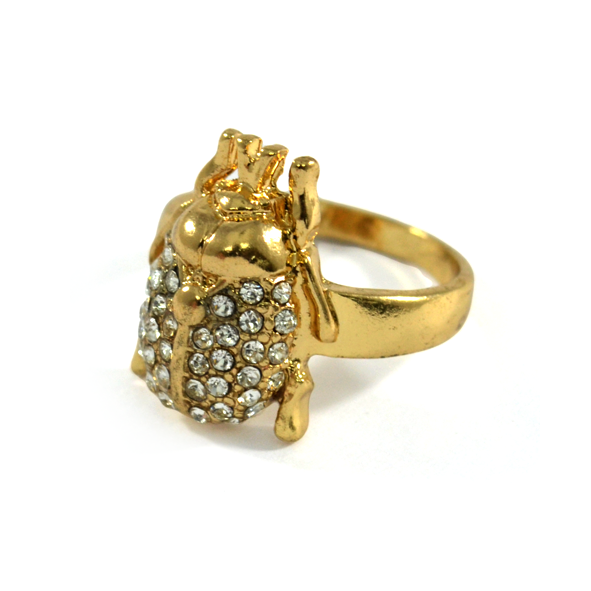 CRYSTAL BEETLE RING - product image