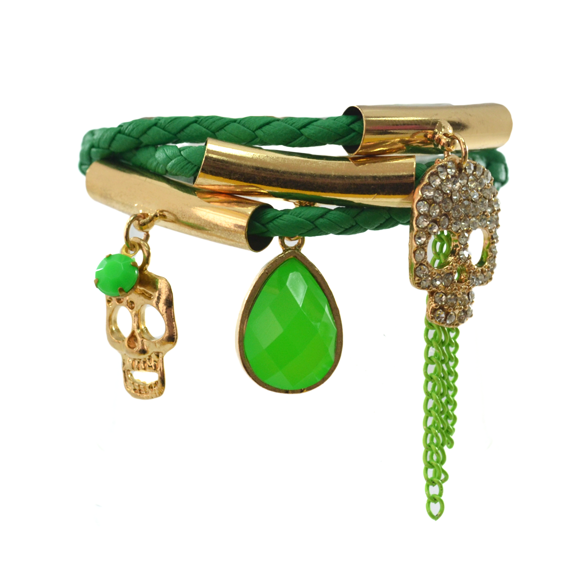 SKULL CHARMS BRACELET - product image