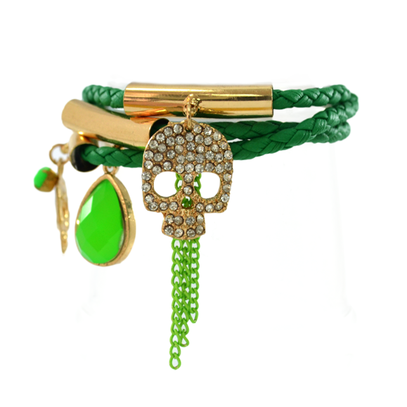 SKULL CHARMS BRACELET - product image