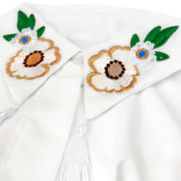 FLORAL WITH TASSEL SHIRT - product image