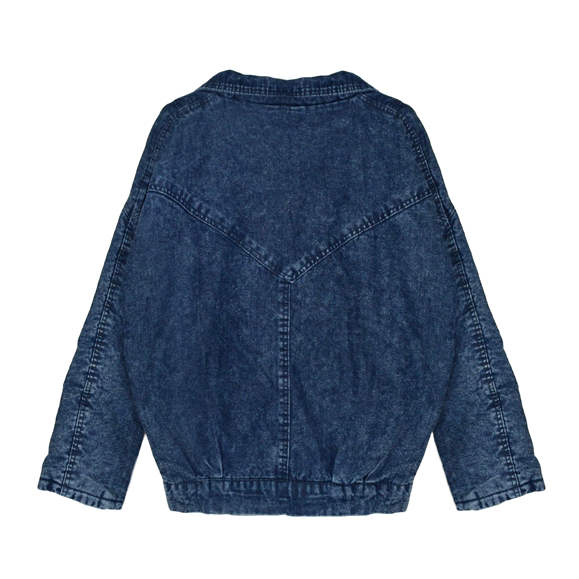 FAUX FUR COLLAR DENIM JACKET - product image