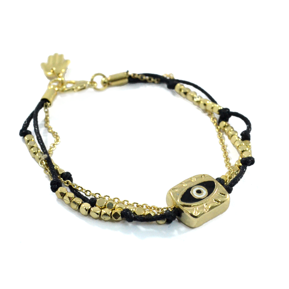 EYE CHARM WITH BEADS BRACELET - product image