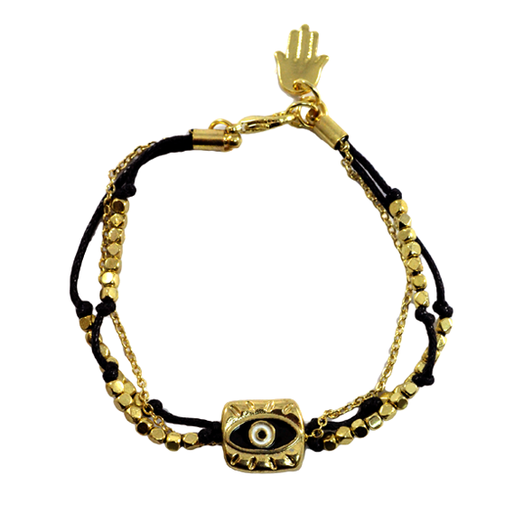 EYE CHARM WITH BEADS BRACELET - product image