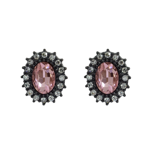 LARGE CRYSTAL EARRINGS - product image