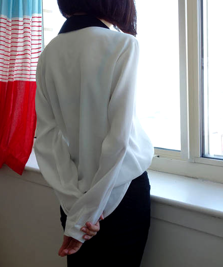 HEART CUT COLLAR SHIRT - product image