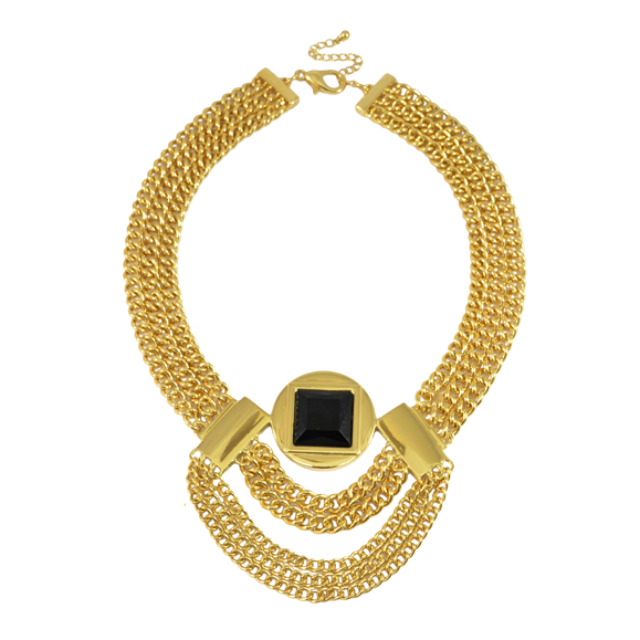 MULTI CHAIN WITH PENDANT NECKLACE - product image