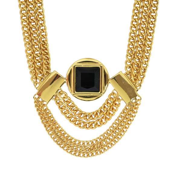 MULTI CHAIN WITH PENDANT NECKLACE - product image