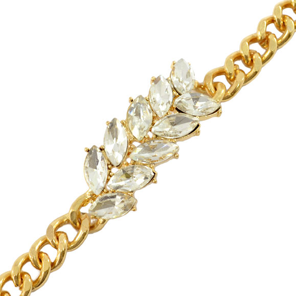 OVAL SHAPE CRYSTAL NECKLACE - product image