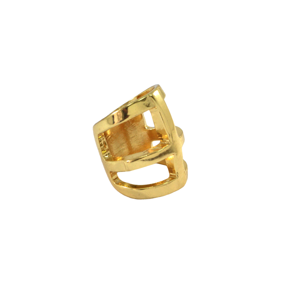 GOLD FRAME CHUNKY RING - product image