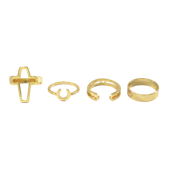 PIN AND CROSS RING SET - product image