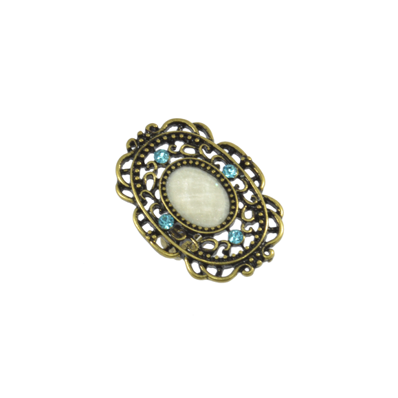 CRYSTAL FILIGREE RING - product image