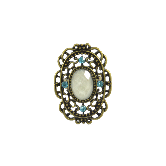 CRYSTAL FILIGREE RING - product image