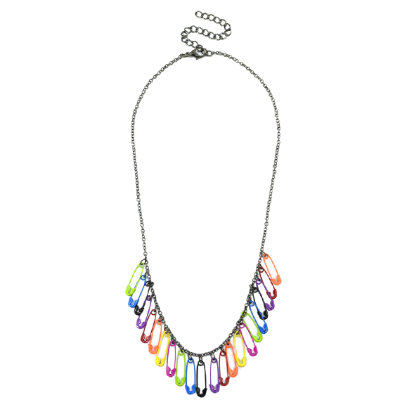 COLOURFUL PINS NECKLACE - product image