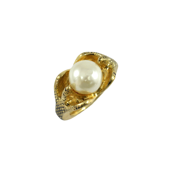 CLAW WITH PEARL RING - product image