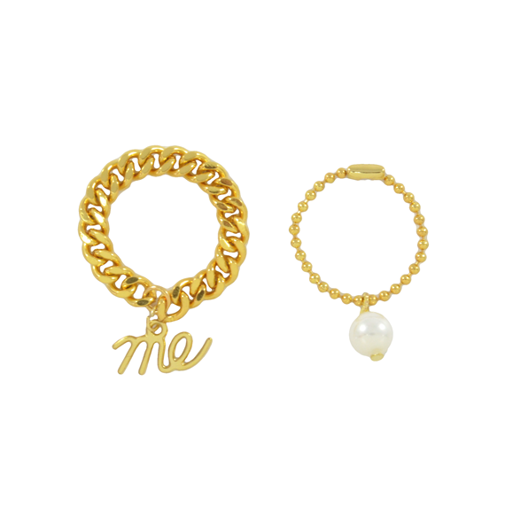 ME PEARL CHAIN RING - product image