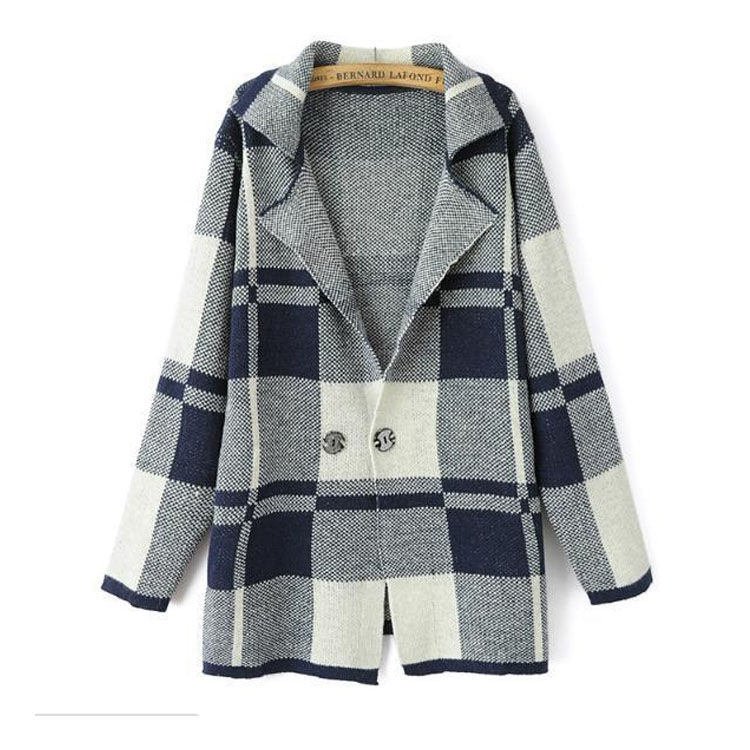 THIN CHECK COAT - product image