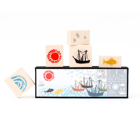 Sea,Stamp,Set,print workshop, yellow owl workshop, christine schmidt, sea stamps, sea stamp set