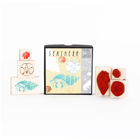 Seashell,Stamp,Set,christine schmidt, yellow owl workshop, stamp set, beach stamp, sand stamp, sand dollar stamp, beach stamp set