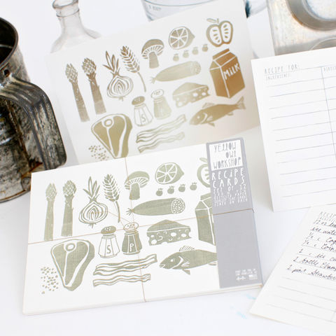 Silver,Foil,Recipe,Cards,yellow owl workshop, recipe cards, christine schmidt, silver food, silver recipe cards