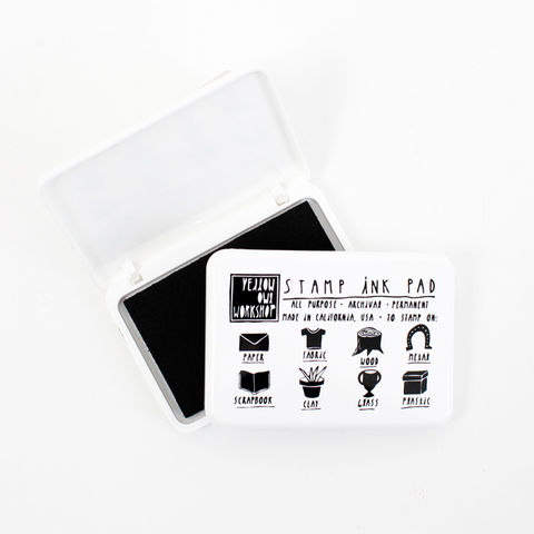Black,Ink,Pad,ink pad, black ink pad, yellow owl workshop, stamps, stamping, ink, ASTM, archival ink