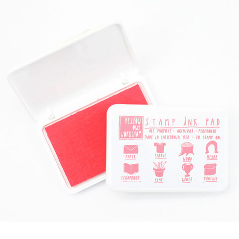 Pink,Ink,Pad,ink pad, pink ink pad, yellow owl workshop, stamps, stamping, ink, ASTM, archival ink