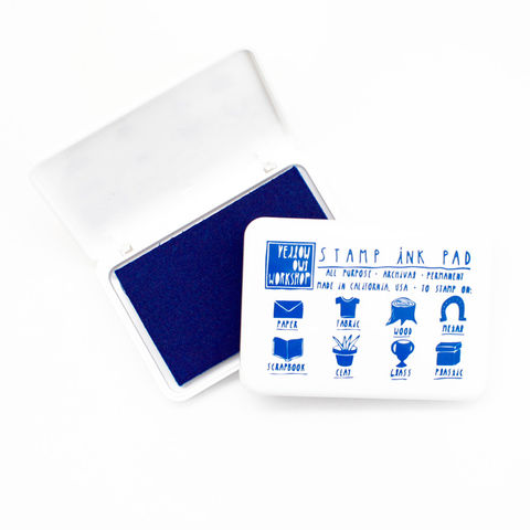 Blue,Ink,Pad,ink pad, blue ink pad, yellow owl workshop, stamps, stamping, ink, ASTM, archival ink