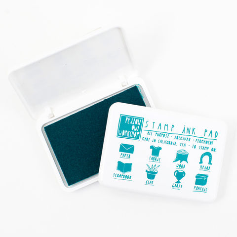Turquoise,Ink,Pad,ink pad, turquoise ink pad, yellow owl workshop, stamps, stamping, ink, ASTM