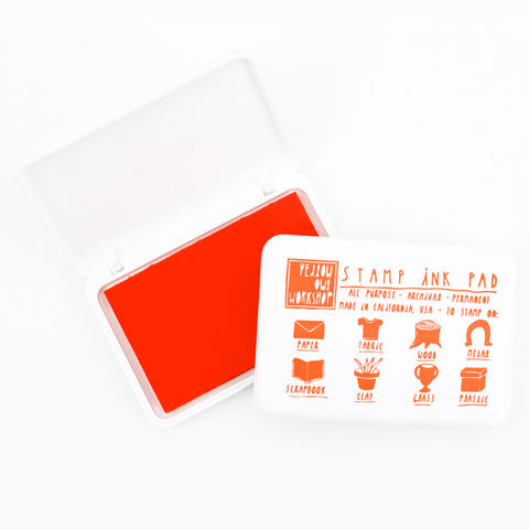 Orange,Ink,Pad,ink pad, orange ink pad, yellow owl workshop, stamps