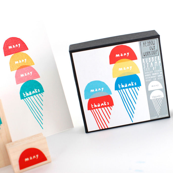 "Many Thanks" Stamp Set - product images  of 