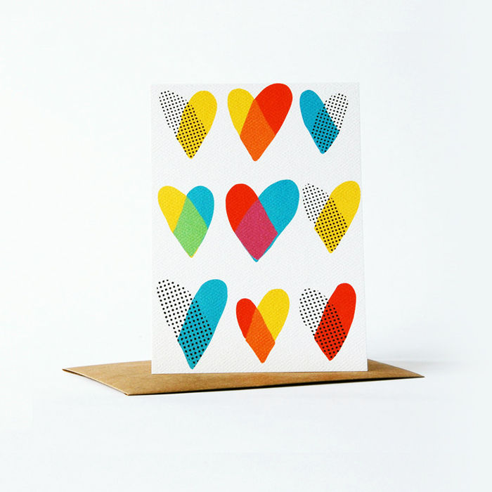 Dots and Dyes Card - Heart - product images