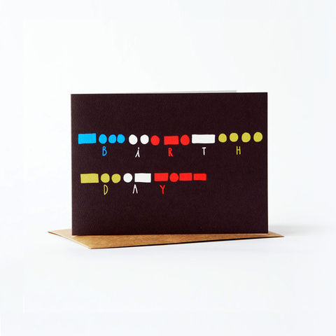 morse,code,Card,-,happy,birthday,christine schmidt, yellow owl workshop, greeting card, morse code card, birthday card