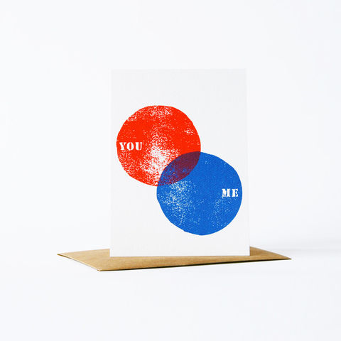 you/me,card,christine schmidt, yellow owl workshop, greeting card, you/me card